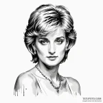 A trash polka tattoo of princess diana, beaut… — эскиз тату (№1750463754_1, 20.06.2025 23:55) — Tatufoto.com