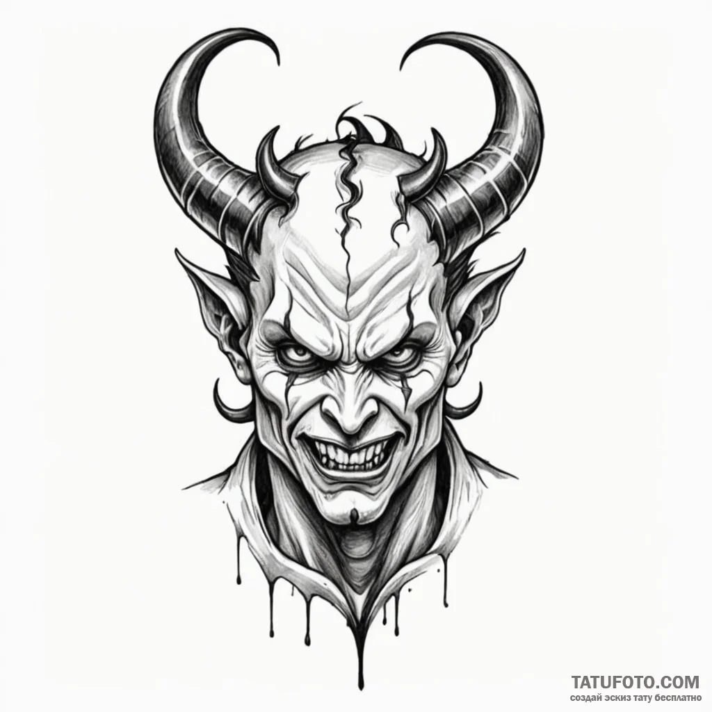 Devil - эскиз тату (№1750463932_1, 20.06.2025 23:58) — Tatufoto.com