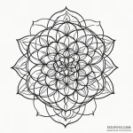 Flower of life — эскиз тату (№1750464980_0, 21.06.2025 00:16) — Tatufoto.com