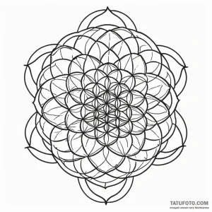 Flower of life - эскиз тату (№1750464980_1, 21.06.2025 00:16) — Tatufoto.com