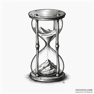 Hourglass - эскиз тату (№1750465066_0, 21.06.2025 00:17) — Tatufoto.com