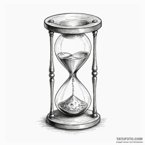 Hourglass - эскиз тату (№1750465066_1, 21.06.2025 00:17) — Tatufoto.com