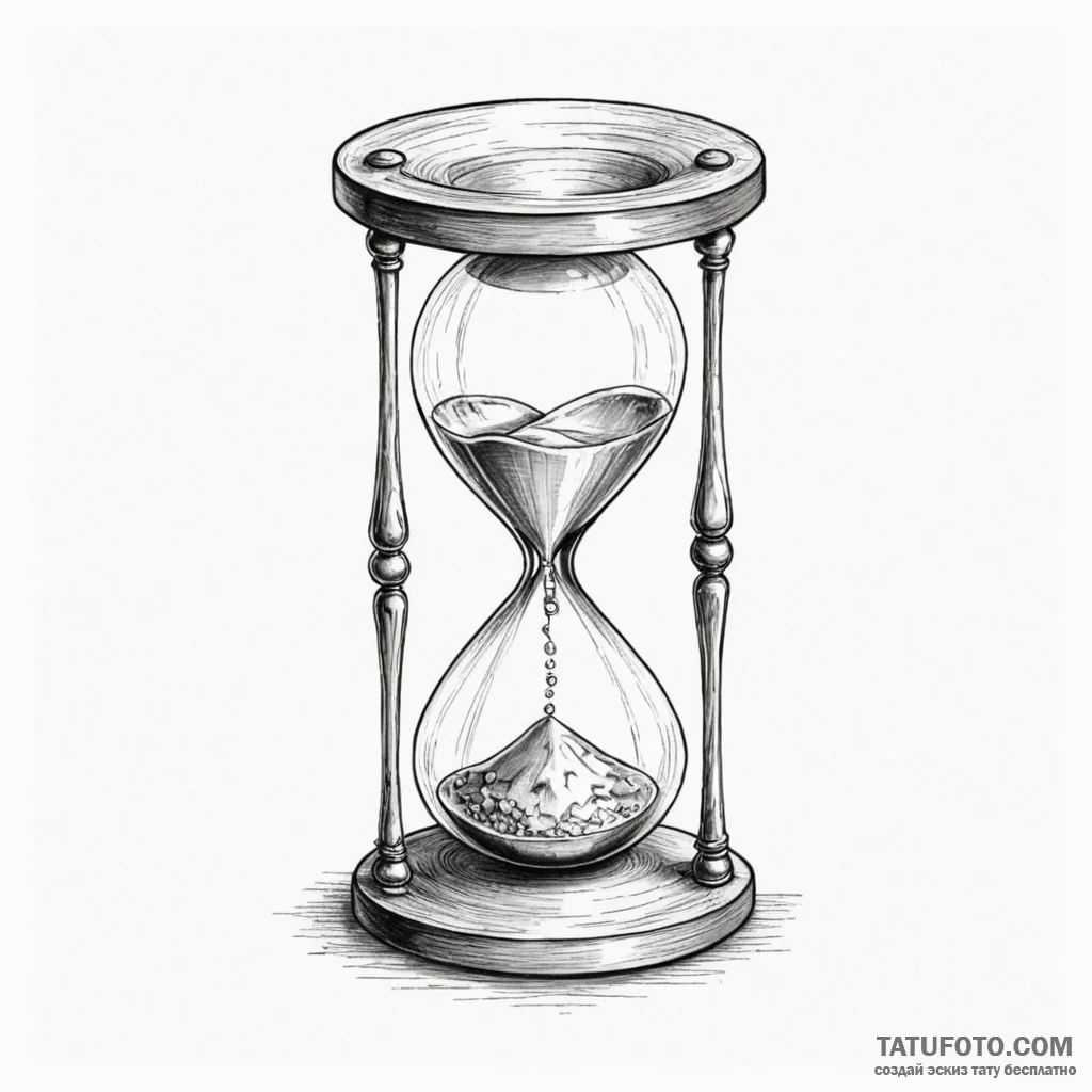 Hourglass - эскиз тату (№1750465066_1, 21.06.2025 00:17) — Tatufoto.com