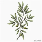 Olive branch — эскиз тату (№1750466025_0, 21.06.2025 00:33) — Tatufoto.com