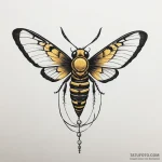 A neo-traditional tattoo of a death’s-head ha… — эскиз тату (№1750466981_0, 21.06.2025 00:49) — Tatufoto.com