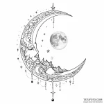 Moon — эскиз тату (№1750467549_0, 21.06.2025 00:59) — Tatufoto.com