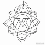 A linework tattoo of the pym particles symbol… — эскиз тату (№1750474211_1, 21.06.2025 02:50) — Tatufoto.com