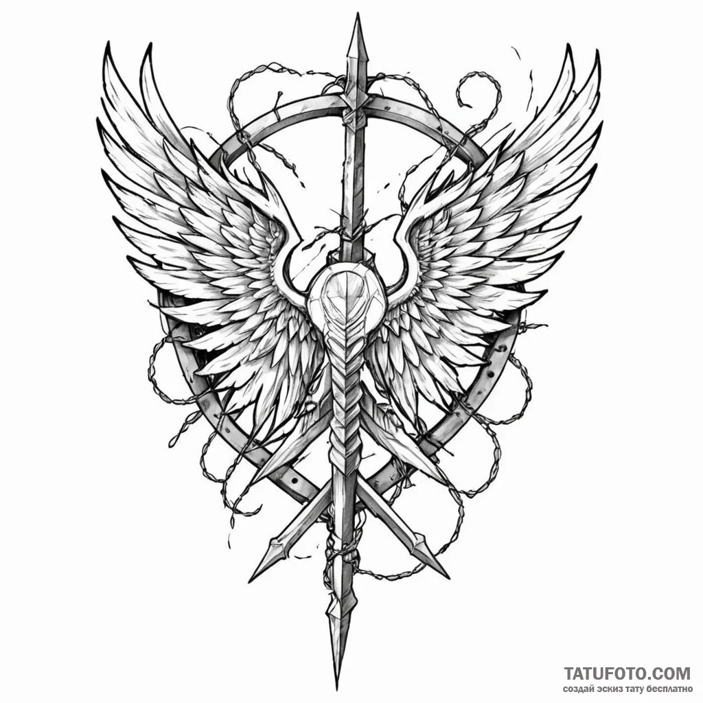 A neo-traditional tattoo of the survey corps... - эскиз тату (№1750475913_1, 21.06.2025 03:18) — Tatufoto.com