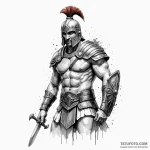 Gladiator — эскиз тату (№1750475990_0, 21.06.2025 03:19) — Tatufoto.com