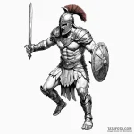 Gladiator — эскиз тату (№1750475990_1, 21.06.2025 03:19) — Tatufoto.com