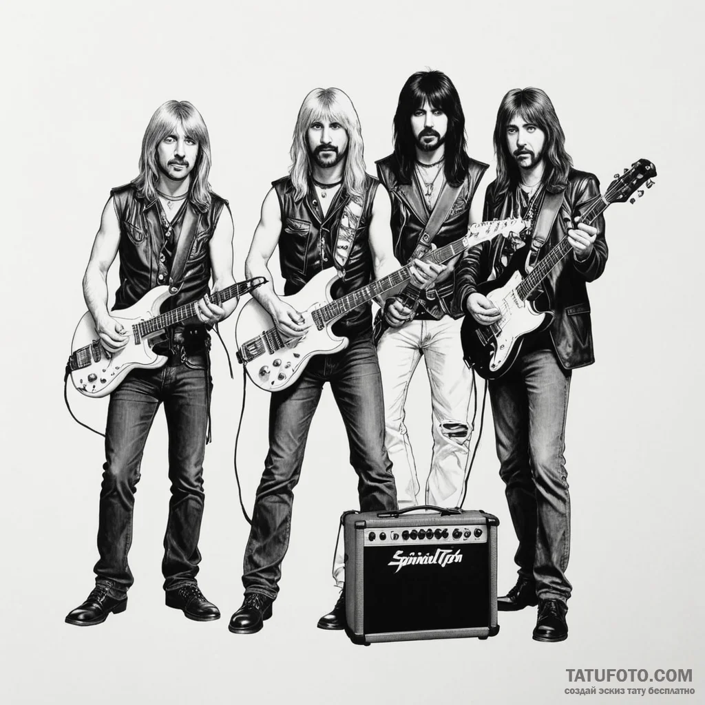 A sketch of the main characters from this is... - эскиз тату (№1750476673_0, 21.06.2025 03:31) — Tatufoto.com