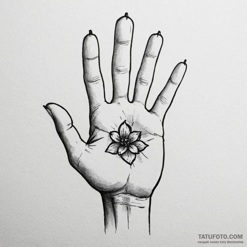 Handpoke (style as an object, if need) - эскиз тату (№1750506049_1, 21.06.2025 11:40) — Tatufoto.com