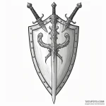 Shield and sword — эскиз тату (№1750510409_0, 21.06.2025 12:53) — Tatufoto.com