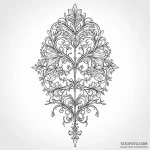 Vine-wrapped staff crowned with frost, tattoo… — эскиз тату (№1750525516_1, 21.06.2025 17:05) — Tatufoto.com