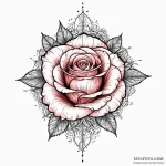 Animated rose with sharp thorns, artistic tat… — эскиз тату (№1750526930_0, 21.06.2025 17:28) — Tatufoto.com