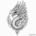 Quetzalcoatl — эскиз тату (№1750527733_1, 21.06.2025 17:42) — Tatufoto.com