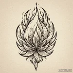 Flaming seed blooming from relic, concept art… — эскиз тату (№1750527986_1, 21.06.2025 17:46) — Tatufoto.com