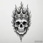 Bone crown forged in flame, tattoo sketch des… — эскиз тату (№1750528081_0, 21.06.2025 17:48) — Tatufoto.com