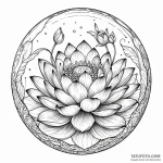 Lotus trapped in glass sphere, artistic tatto… — эскиз тату (№1750529757_1, 21.06.2025 18:15) — Tatufoto.com