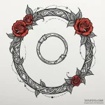 Ouroboros consuming its own tail, forming an… — эскиз тату (№1750530617_0, 21.06.2025 18:30) — Tatufoto.com