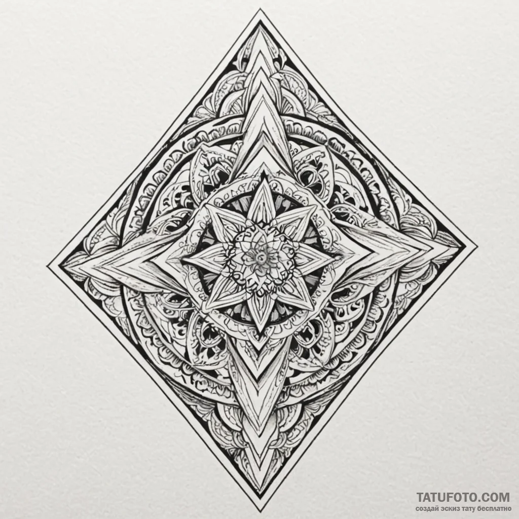 Triangle, impossible penrose style, tattoo li... - эскиз тату (№1750530702_0, 21.06.2025 18:31) — Tatufoto.com