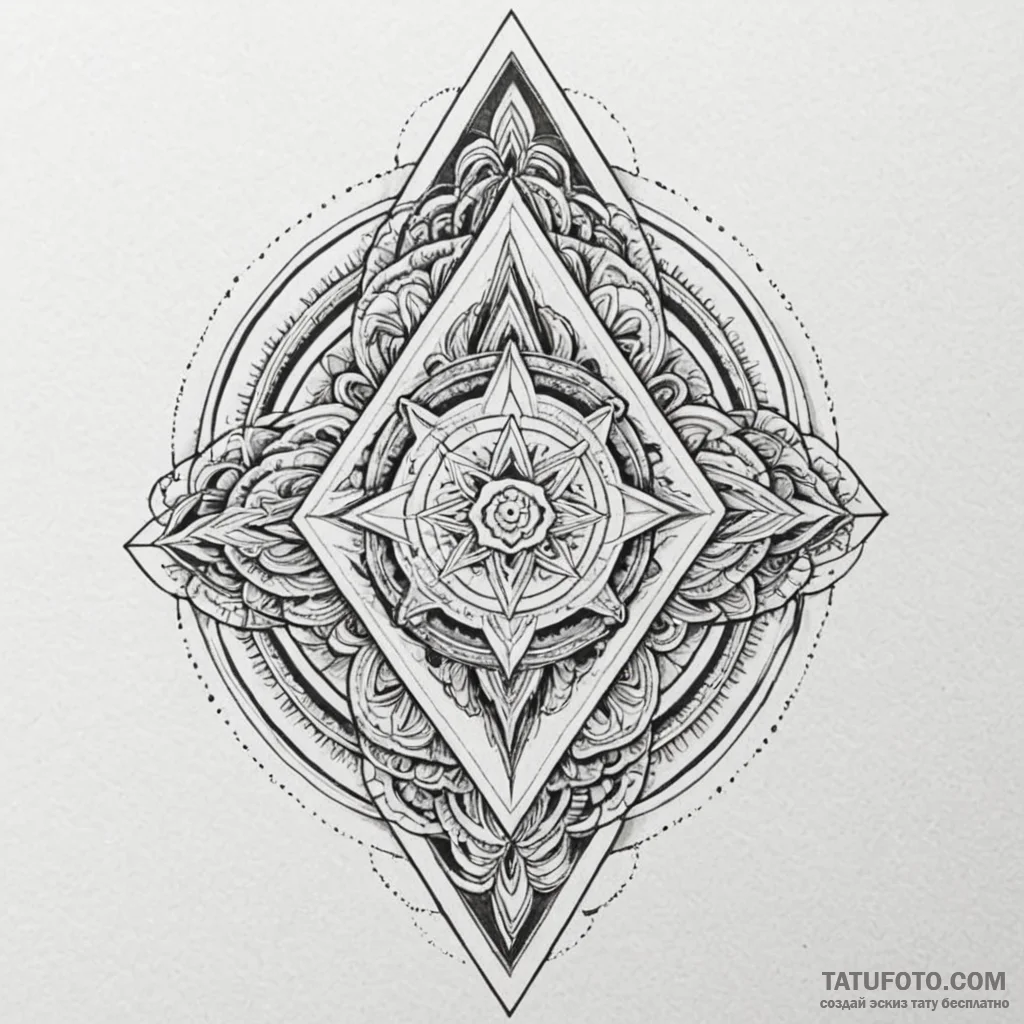 Triangle, impossible penrose style, tattoo li... - эскиз тату (№1750530702_1, 21.06.2025 18:31) — Tatufoto.com