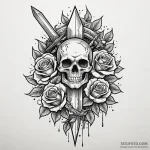 Dagger split by lightning, artistic tattoo sk… — эскиз тату (№1750530881_1, 21.06.2025 18:34) — Tatufoto.com