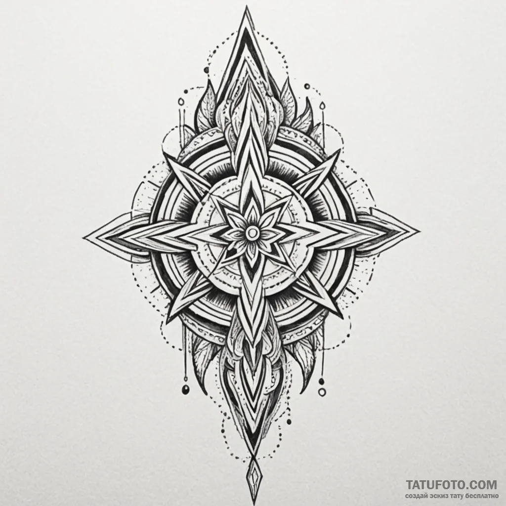 Dagger burning with inner fire, tattoo drawin... - эскиз тату (№1750532492_1, 21.06.2025 19:01) — Tatufoto.com