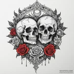 Etched blade between twin moons, ink illustra… — эскиз тату (№1750533346_0, 21.06.2025 19:15) — Tatufoto.com