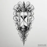Dagger through skeletal hourglass, tattoo dra… — эскиз тату (№1750533516_0, 21.06.2025 19:18) — Tatufoto.com