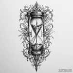 Dagger through skeletal hourglass, tattoo dra… — эскиз тату (№1750533516_1, 21.06.2025 19:18) — Tatufoto.com