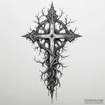 Undying roots binding shattered relic, concep… — эскиз тату (№1750534296_0, 21.06.2025 19:31) — Tatufoto.com