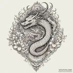 Xenolith staff crowned with stars, tattoo dra… — эскиз тату (№1750537887_0, 21.06.2025 20:31) — Tatufoto.com