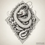Xenolith staff crowned with stars, tattoo dra… — эскиз тату (№1750537887_1, 21.06.2025 20:31) — Tatufoto.com