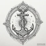 Astral anchor sinking in galaxy sea, tattoo f… — эскиз тату (№1750538997_1, 21.06.2025 20:49) — Tatufoto.com