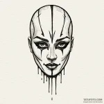 Black mask leaking shadows, concept art for t… — эскиз тату (№1750540535_0, 21.06.2025 21:15) — Tatufoto.com