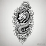 Sailboat, tattoo line art, professional artwo… — эскиз тату (№1750540619_0, 21.06.2025 21:16) — Tatufoto.com
