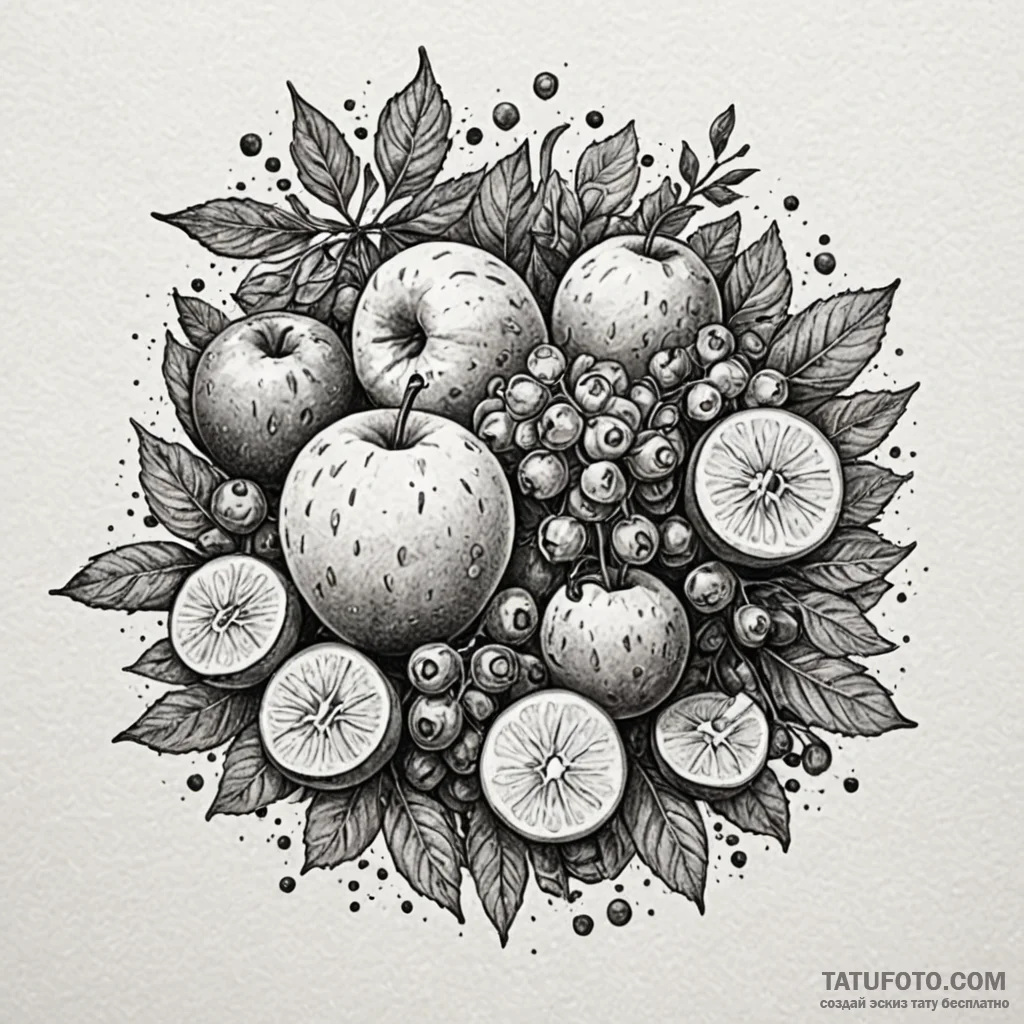 A powerful blender blending fruit, healthy,,... - эскиз тату (№1750540704_1, 21.06.2025 21:18) — Tatufoto.com