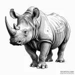Rhinoceros — эскиз тату (№1750541484_0, 21.06.2025 21:31) — Tatufoto.com
