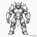 Juggernaut in massive, unstoppable armor, ink… — эскиз тату (№1750541566_1, 21.06.2025 21:32) — Tatufoto.com