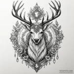 Bone stag crowned with crystals, concept art… — эскиз тату (№1750541652_1, 21.06.2025 21:34) — Tatufoto.com