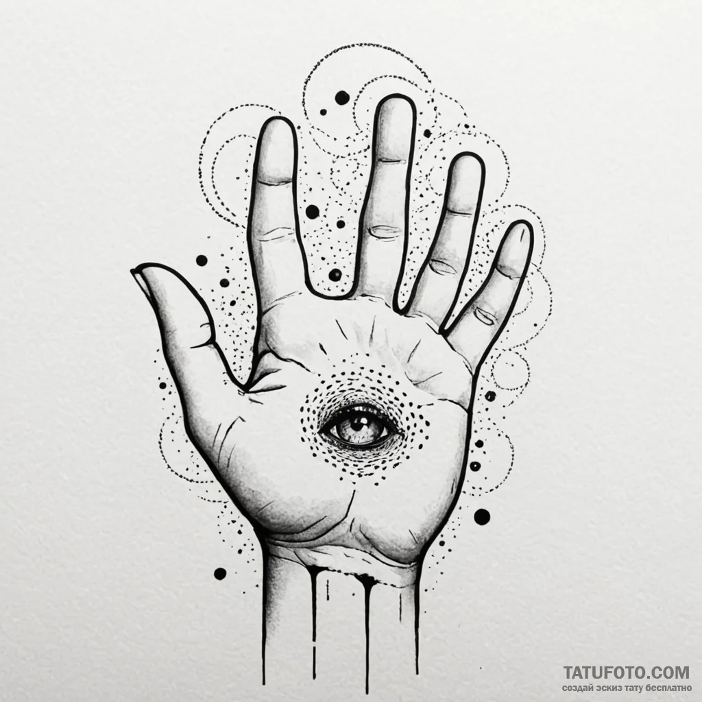 Fingers gently touching the surface of water,... - эскиз тату (№1750543098_1, 21.06.2025 21:58) — Tatufoto.com