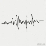 Audio waveform of a specific word (e.g., «lov… — эскиз тату (№1750543271_0, 21.06.2025 22:01) — Tatufoto.com