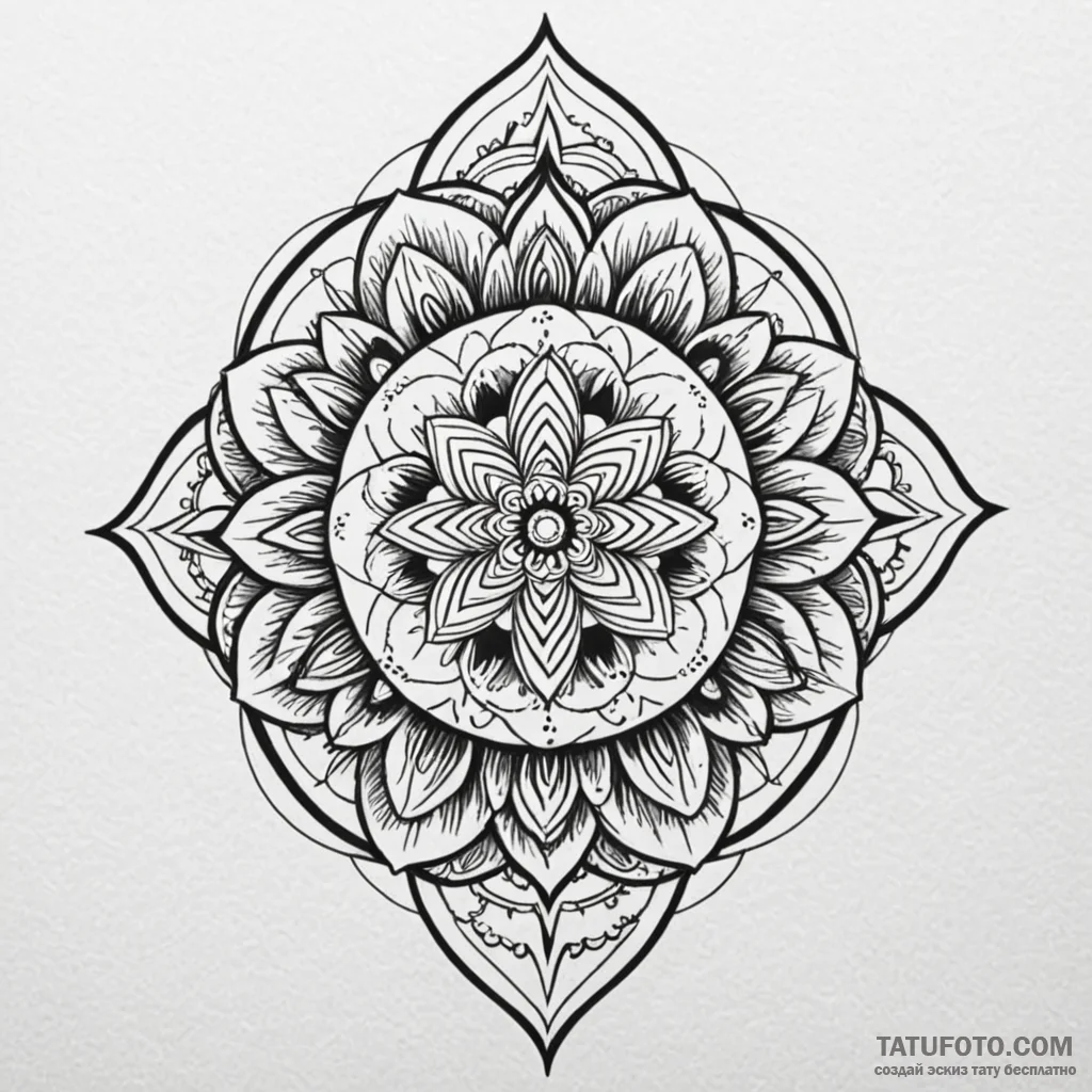 U, concept art for tattoo, on a clean white p... - эскиз тату (№1750544209_0, 21.06.2025 22:16) — Tatufoto.com