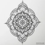 U, concept art for tattoo, on a clean white p… — эскиз тату (№1750544209_1, 21.06.2025 22:16) — Tatufoto.com