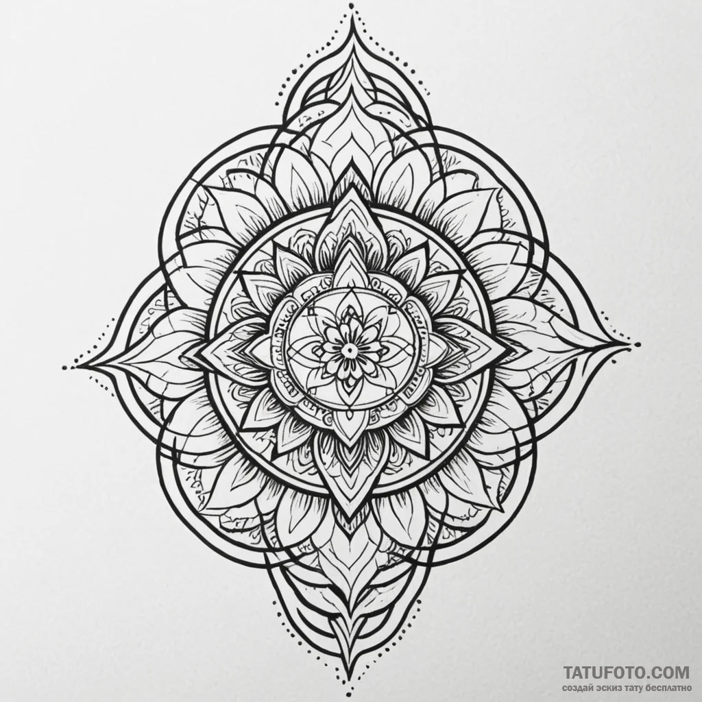 U, concept art for tattoo, on a clean white p... - эскиз тату (№1750544209_1, 21.06.2025 22:16) — Tatufoto.com