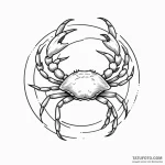 Cancer (animal/sign) — эскиз тату (№1750544293_0, 21.06.2025 22:18) — Tatufoto.com