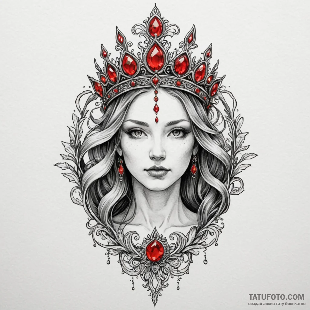 Unseen relic crowned in frost, artistic tatto... - эскиз тату (№1750545055_0, 21.06.2025 22:30) — Tatufoto.com