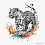 Leopard tail swirling with mist, concept art… — эскиз тату (№1750546949_1, 21.06.2025 23:02) — Tatufoto.com