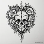 Caged heart glowing softly, tattoo drawing ou… — эскиз тату (№1750547978_0, 21.06.2025 23:19) — Tatufoto.com